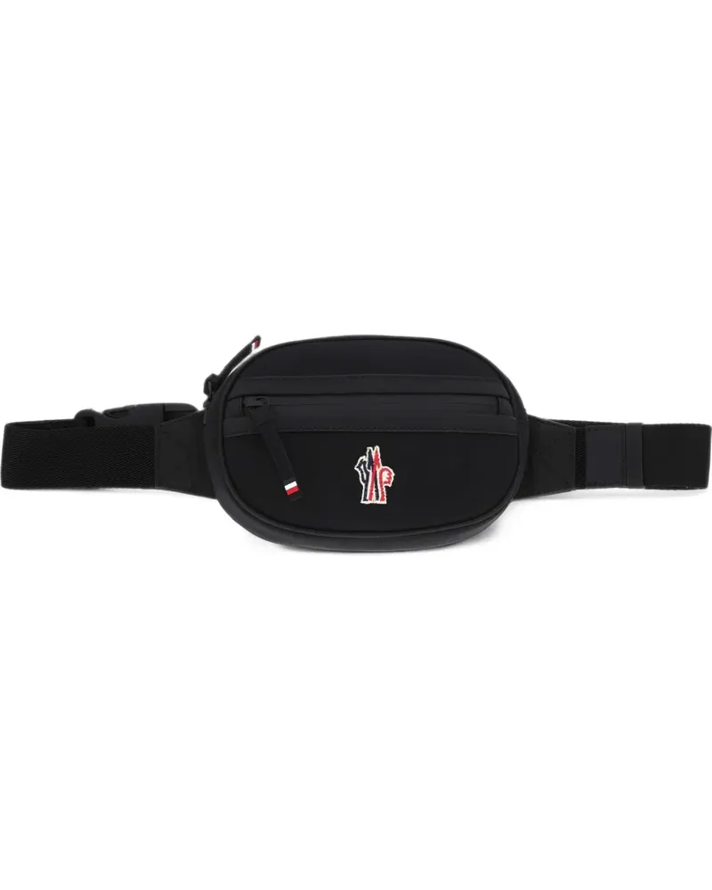 Moncler Gürteltasche mit Logo-Patch - Schwarz Schwarz