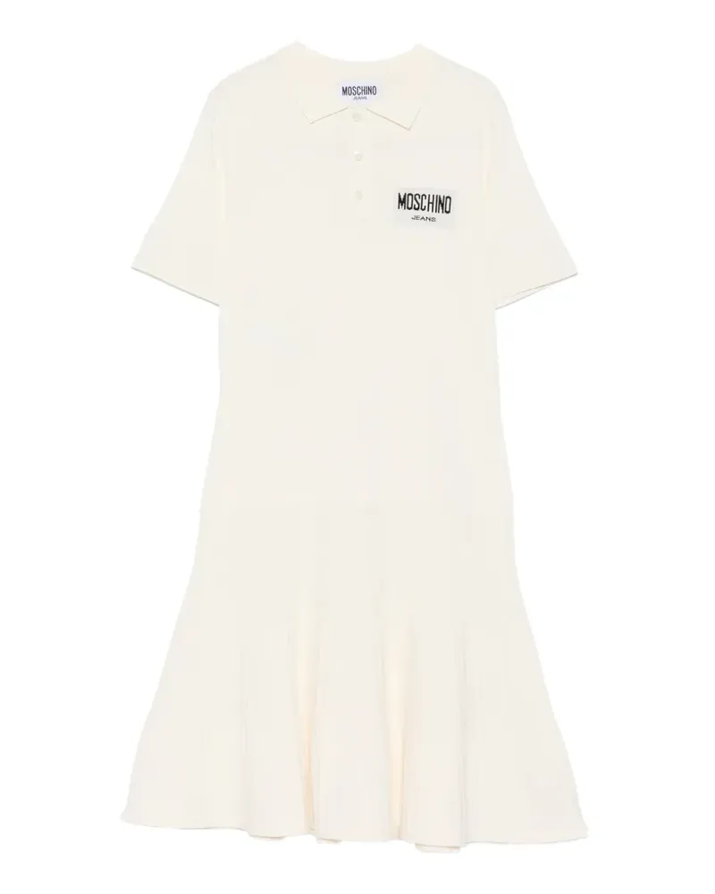 Moschino logo-detail mini dress - Nude Nude