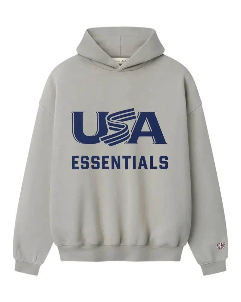 Fear of God Hoodie mit Logo-Print - Grau Grau