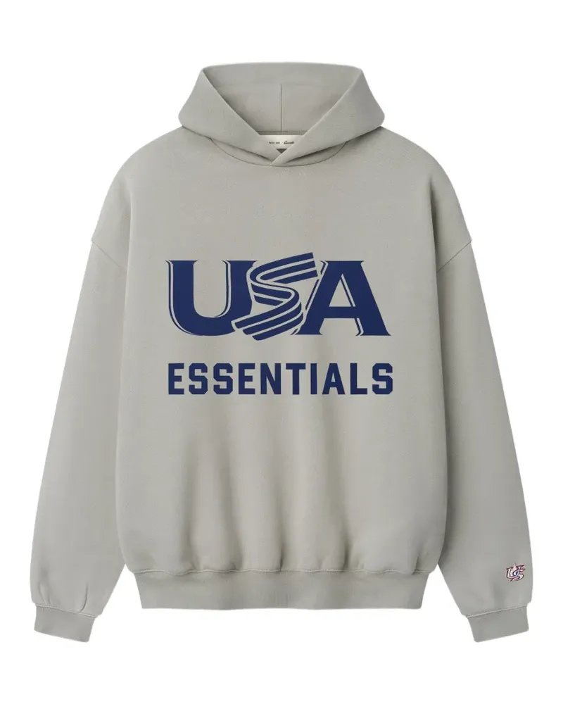 Fear of God Hoodie mit Logo-Print - Grau Grau