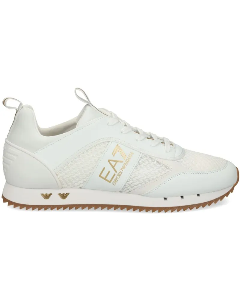 EA7 Sneakers mit Mesh-Einsatz - Weiß Weiß