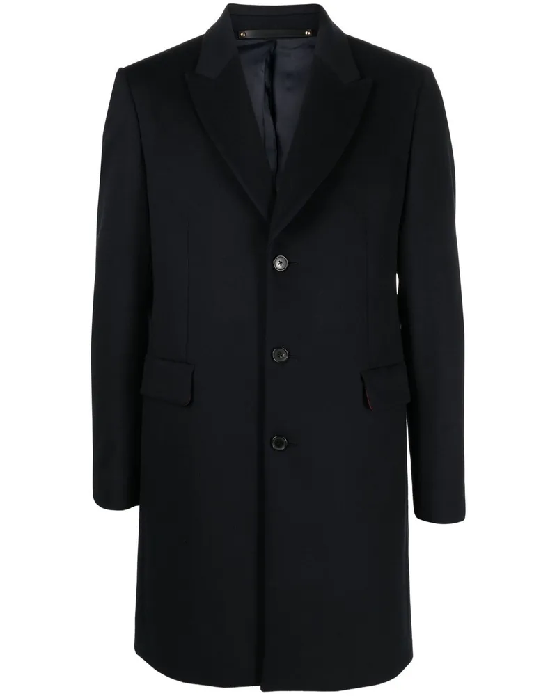 Paul Smith Einreihiger Mantel - Blau Blau