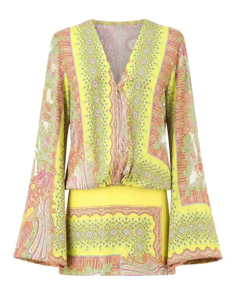 Alexis Marais mini paisley-print dress - Gelb Gelb