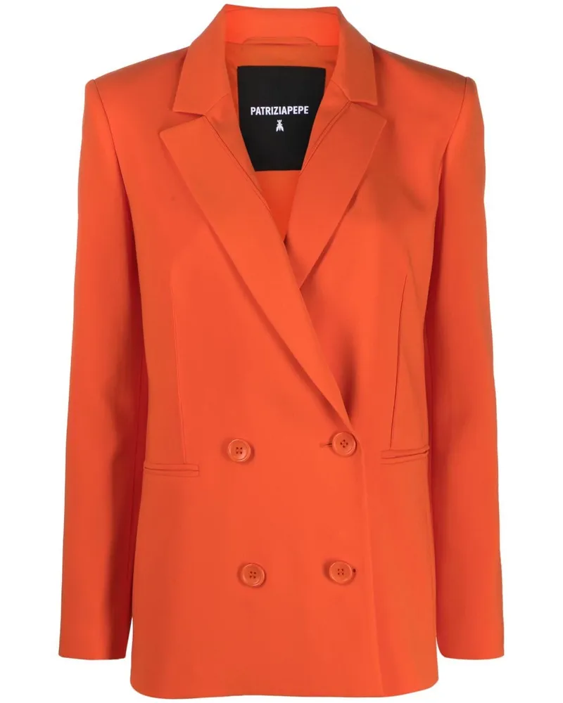 Patrizia Pepe Essential Blazer Orange