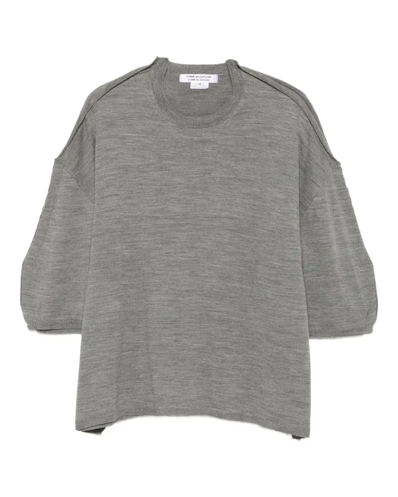 Comme des Garçons Pullover mit ungesäumten Kanten - Grau Grau