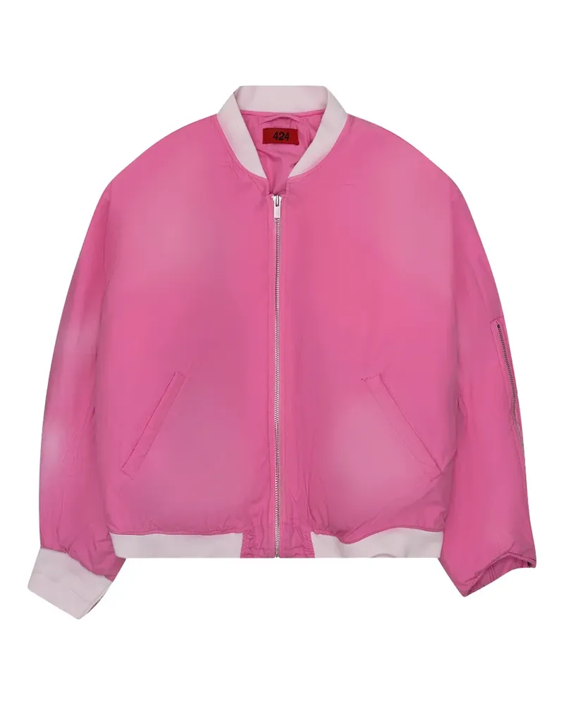 FourTwoFour on Fairfax Bomberjacke mit Reißverschluss - Rosa Rosa