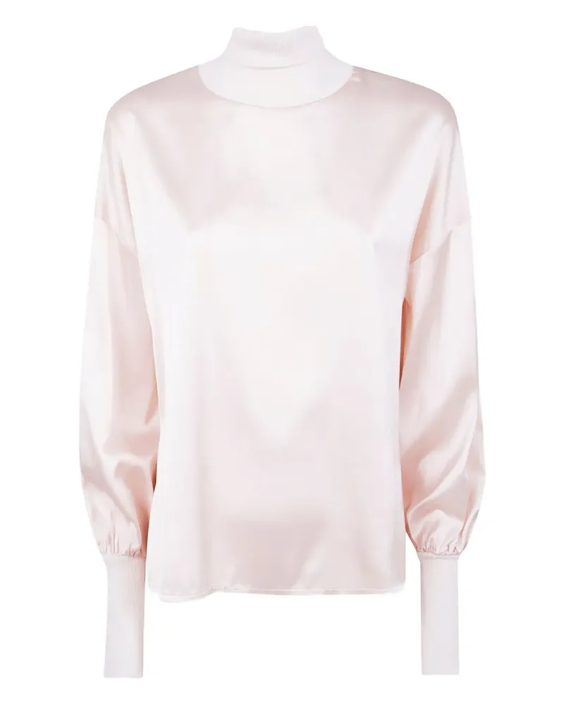D.EXTERIOR Bluse mit Ballonärmeln - Rosa Rosa