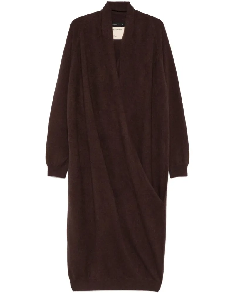 Frenckenberger Maxikleid aus Kaschmir - Braun Braun