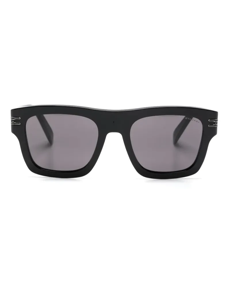 Bulgari B.Zero1 Sonnenbrille mit eckigem Gestell - Schwarz Schwarz