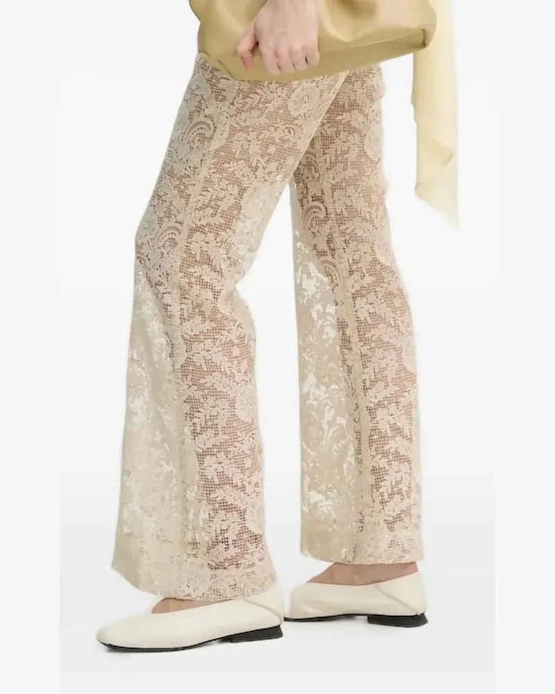 Day Birger et Mikkelsen Hose mit Spitzenmuster - Nude Nude