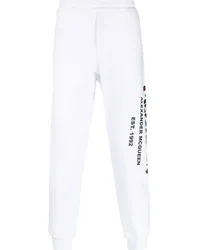 Alexander McQueen Jogginghose mit Logo-Print Weiß