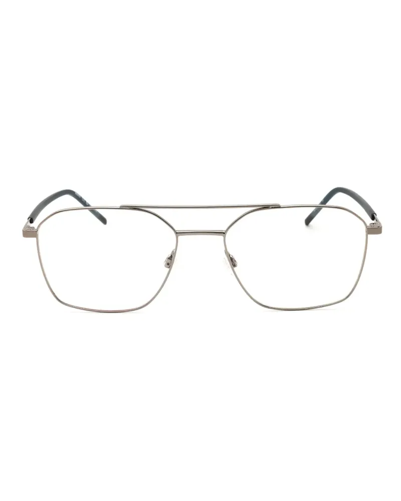 HUGO BOSS Brille mit eckigem Gestell - Silber Silber