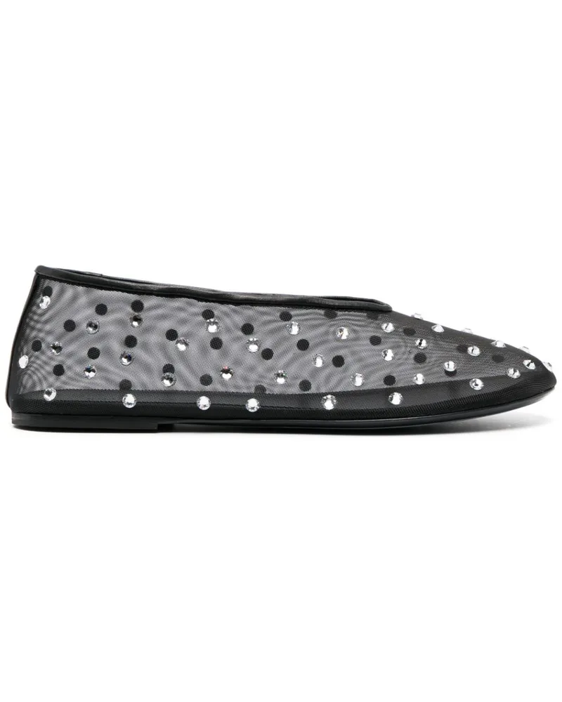 KHAITE Marcy Ballerinas aus Mesh - Schwarz Schwarz