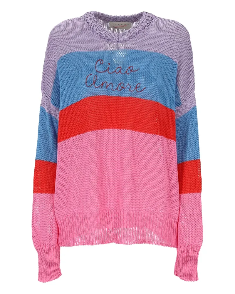 Giada Benincasa Pullover mit Streifendetail - Rosa Rosa