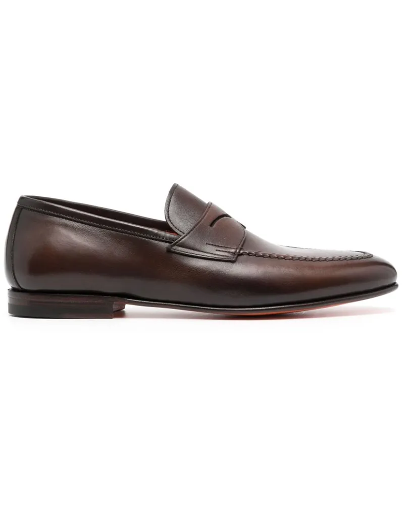 Santoni Klassische Penny-Loafer - Braun Braun