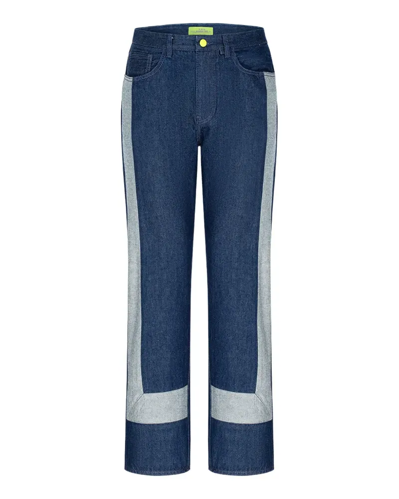 Shanghai Tang FOST topstitched jeans - Blau Blau