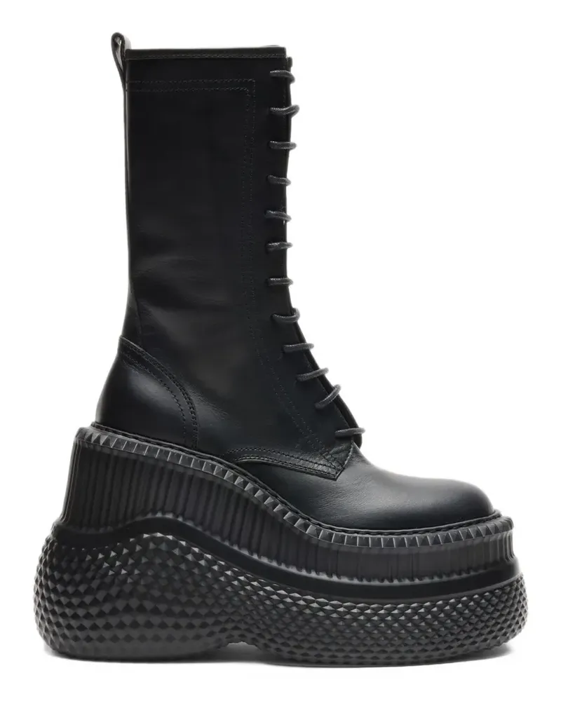 Casadei Mammouth Schnürstiefel - Schwarz Schwarz