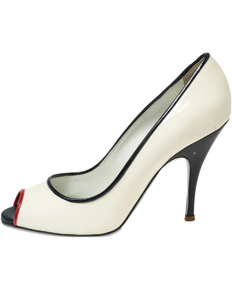 Dolce & Gabbana Peeptoe-Pumps 110mm - Weiß Weiß