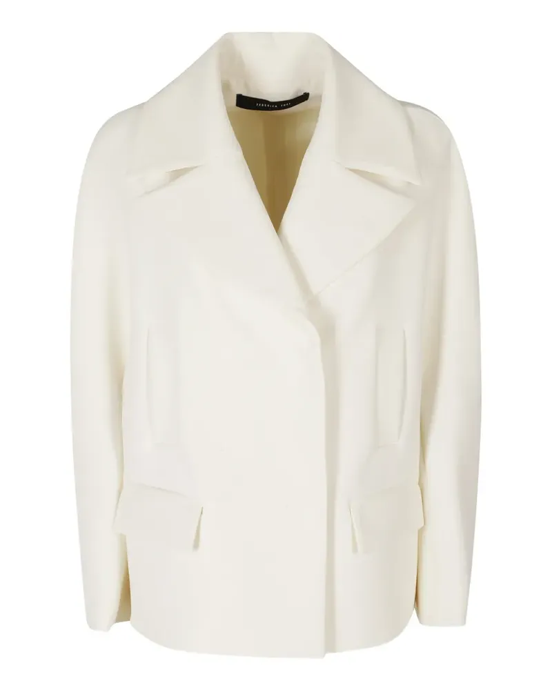 Federica Tosi double-breasted coat - Weiß Weiß