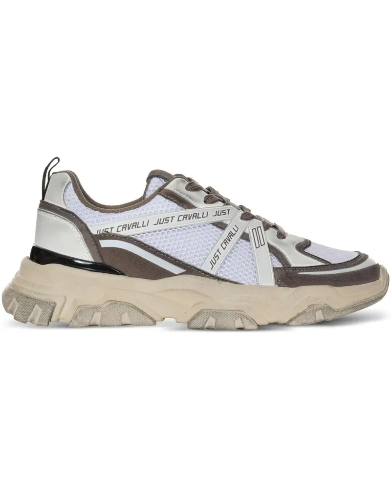 Just Cavalli Sneakers mit Einsätzen - Weiß Weiß