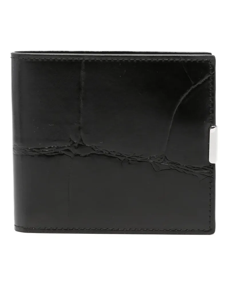 Christophe Lemaire soft tab bifold cardholder - Schwarz Schwarz