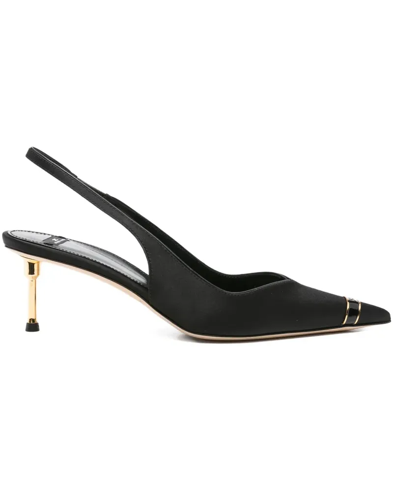 Elisabetta Franchi Spitze Slingback-Pumps 60mm - Schwarz Schwarz