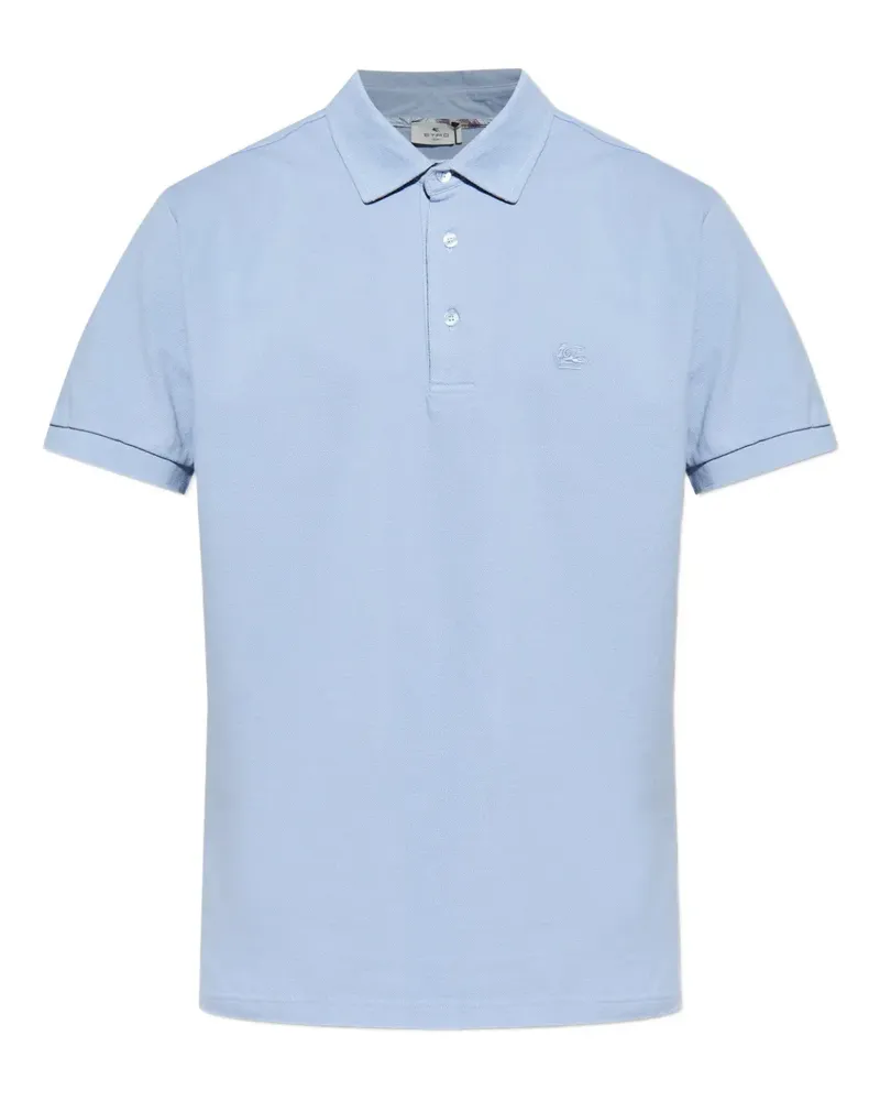 Etro Poloshirt mit Logo-Stickerei - Blau Blau