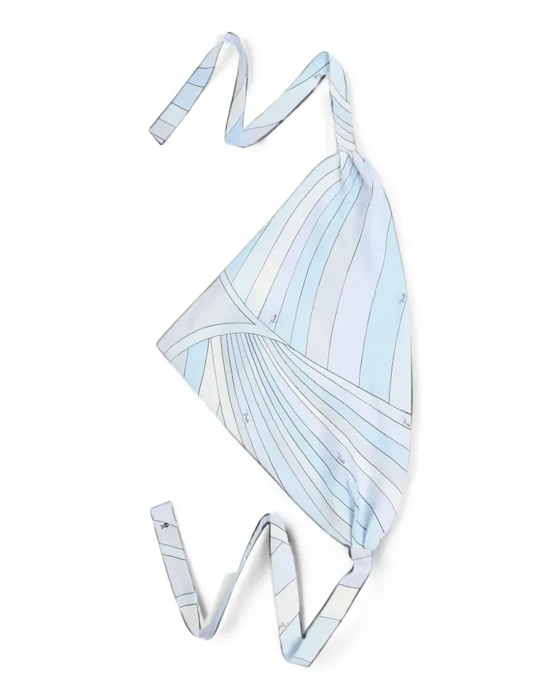 Emilio Pucci Iride-print silk bandana - Blau Blau