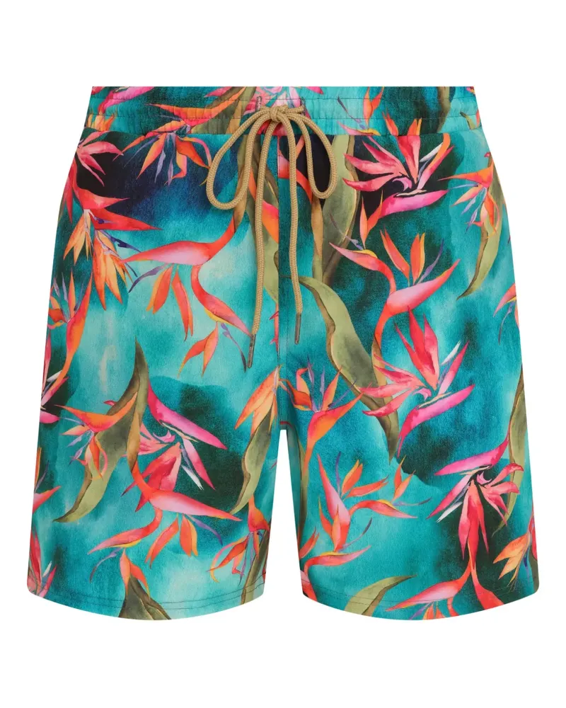 Lygia & Nanny Gil Badeshorts mit Blumen-Print - Blau Blau