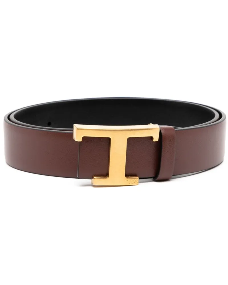 TOD'S Gürtel mit H-Schnalle - Braun Braun
