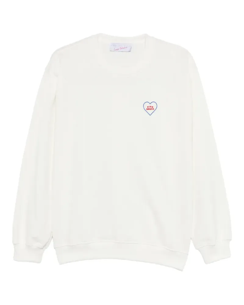 Giada Benincasa Besticktes Sweatshirt - Weiß Weiß