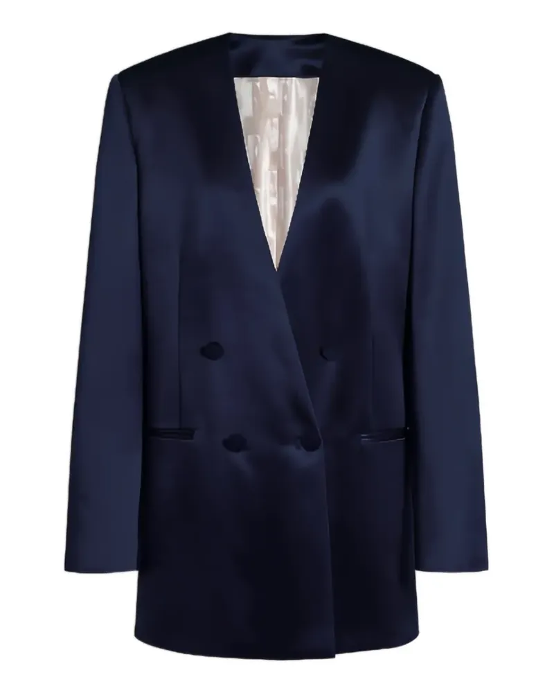Alberta Ferretti Doppelreihiges Sakko - Blau Blau