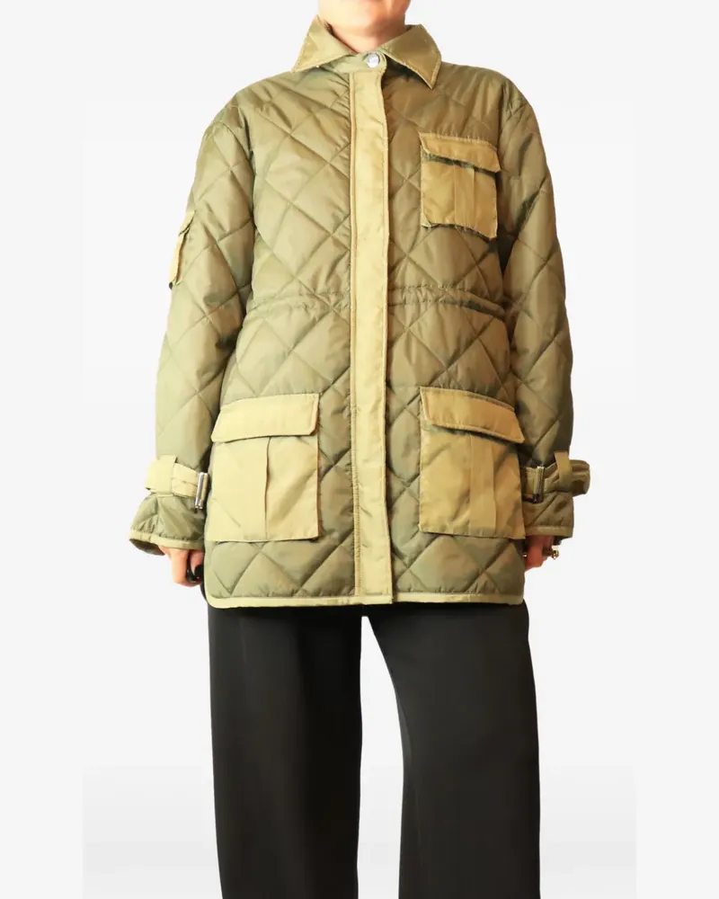 Ganni Kalamata quilted jacket - Grün Grün