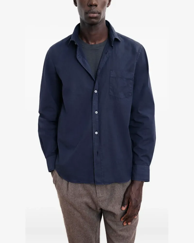 Hartford Klassisches Hemd - Blau Blau