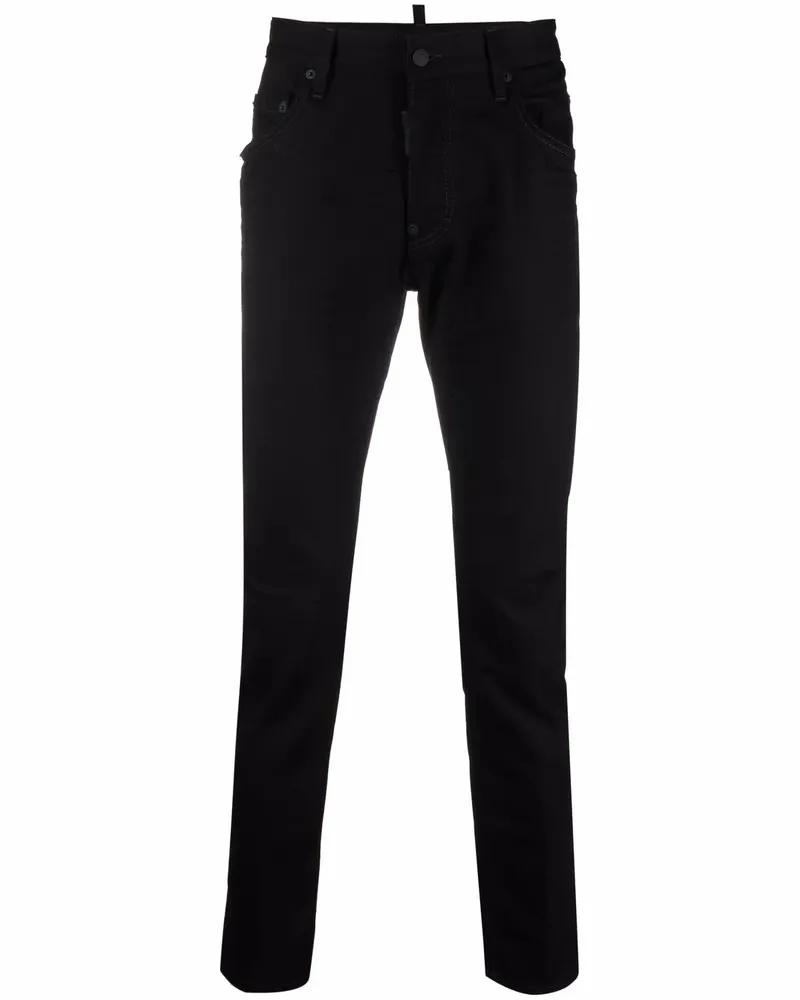 Dsquared2 Tief sitzende Skinny-Jeans - Schwarz Schwarz