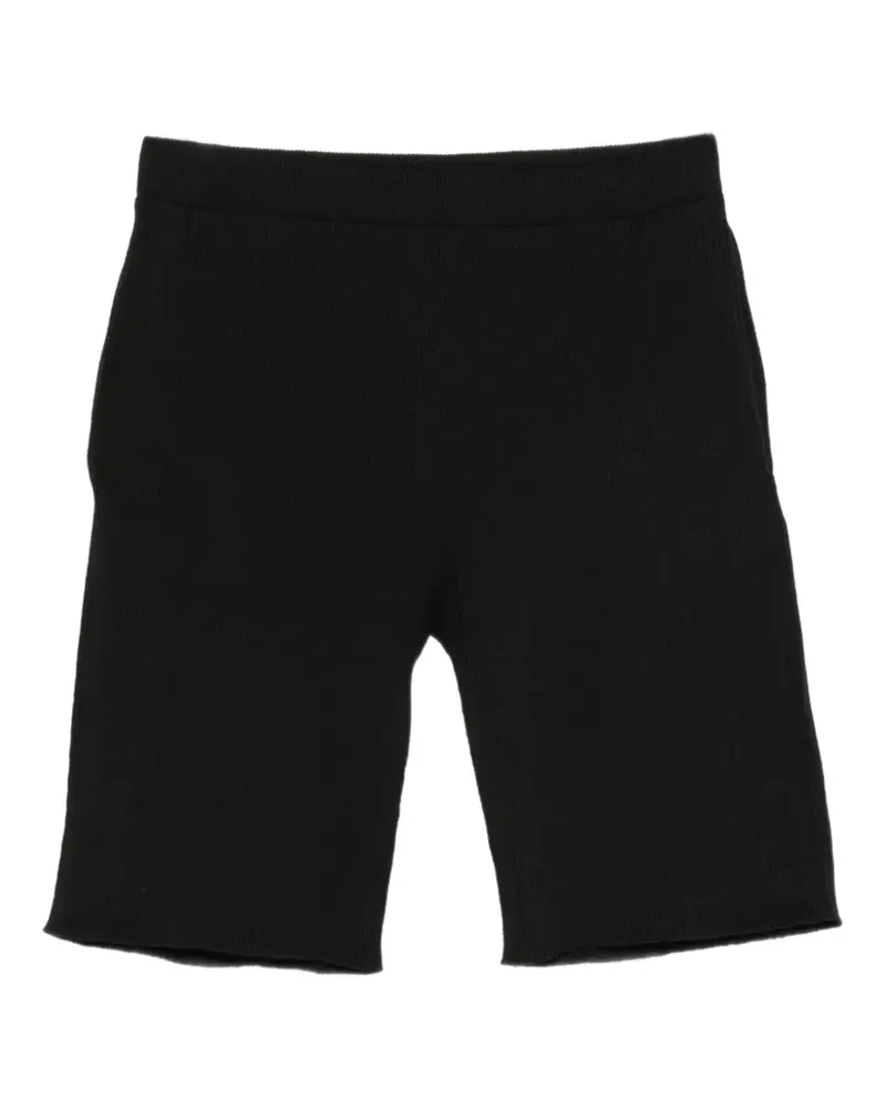 Issey Miyake Shorts mit Falten - Schwarz Schwarz