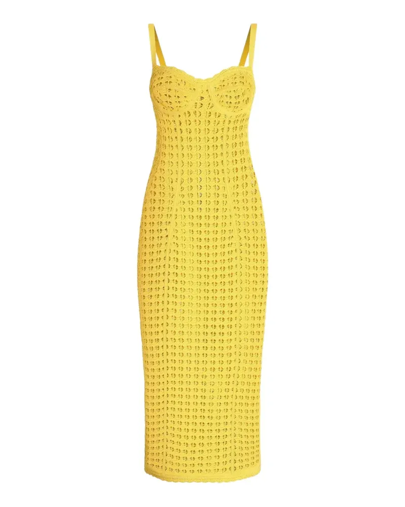 Dolce & Gabbana Gehäkeltes Kleid - Gelb Gelb