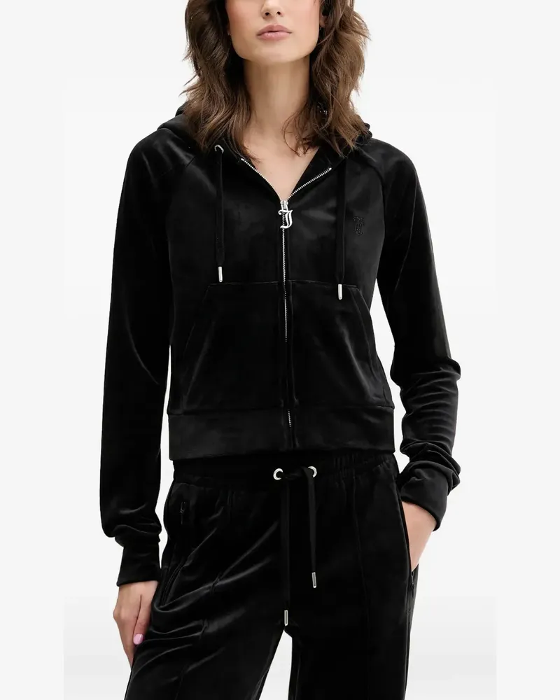 Juicy Couture Kapuzenjacke mit Logo-Verzierung - Schwarz Schwarz