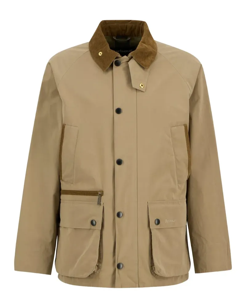Barbour Bedale Jacke mit Cordkragen - Nude Nude