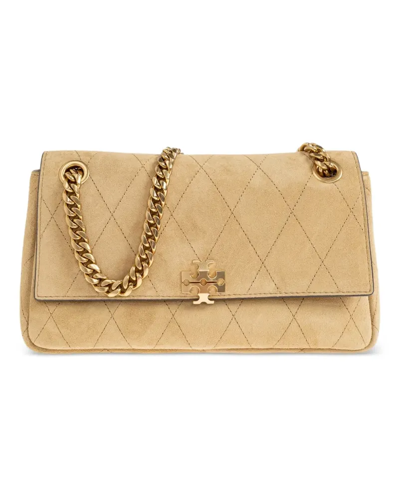 Tory Burch small Charlie quilted shoulder bag - Nude Nude