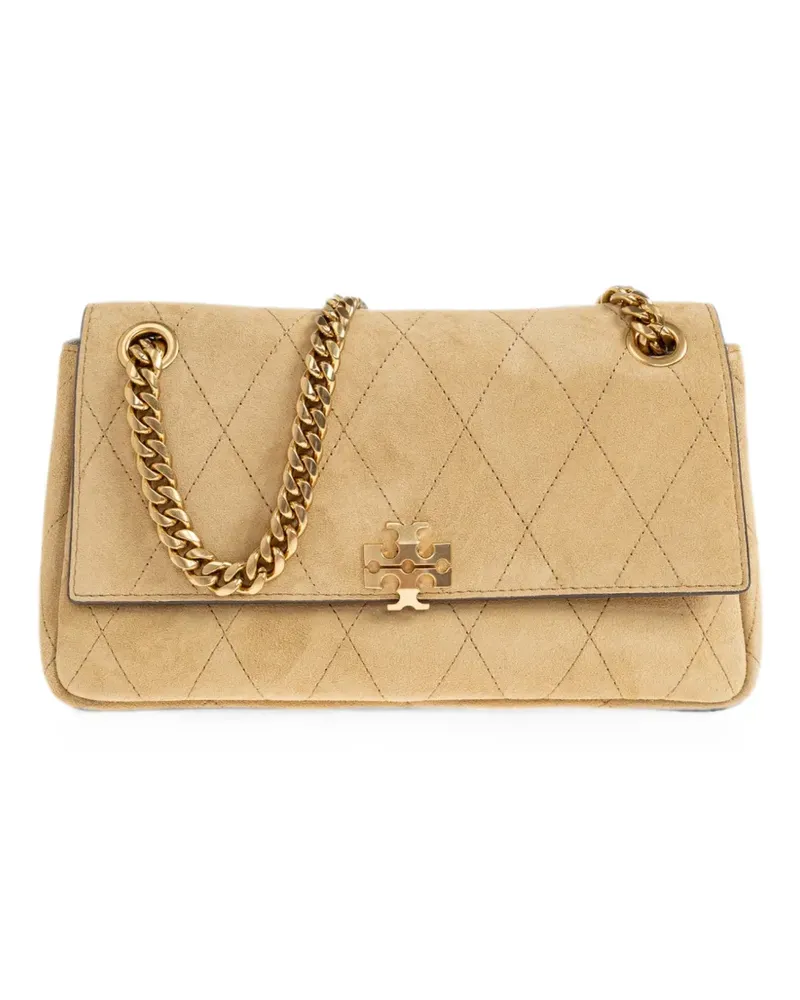 Tory Burch small Charlie quilted shoulder bag - Nude Nude