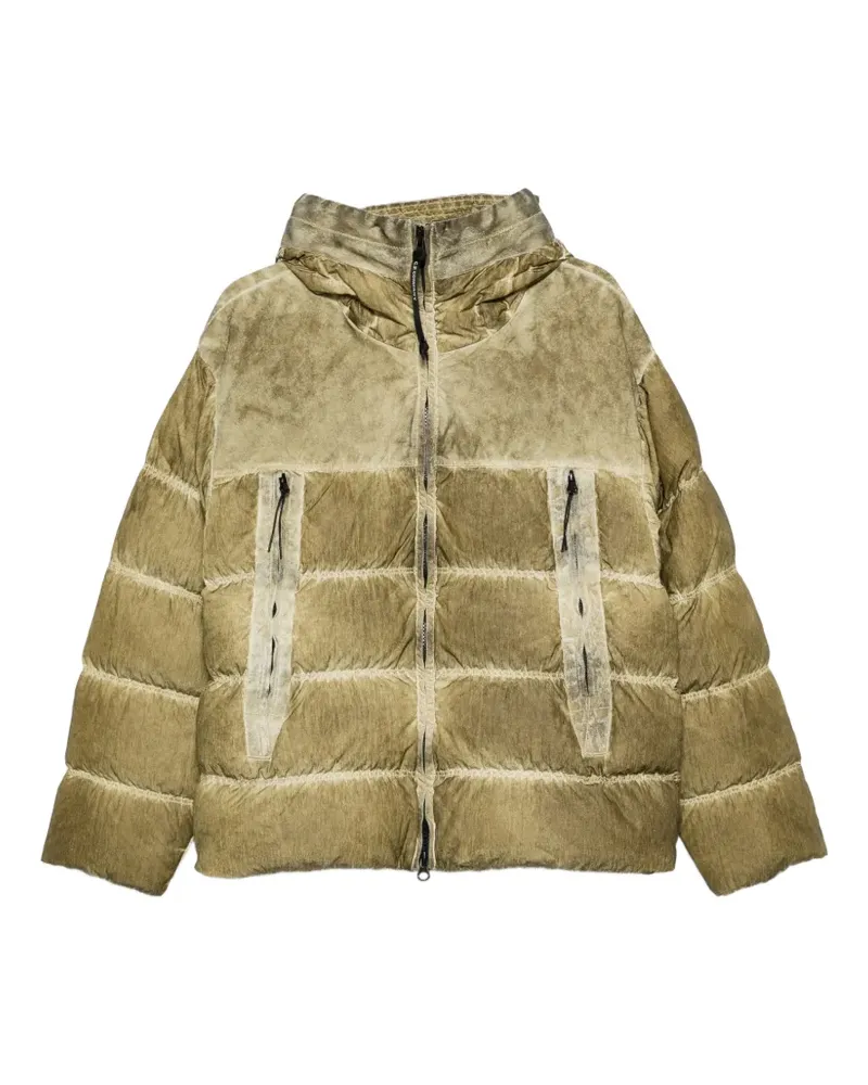 C.P. Company Goggle hooded padded jacket - Grün Grün