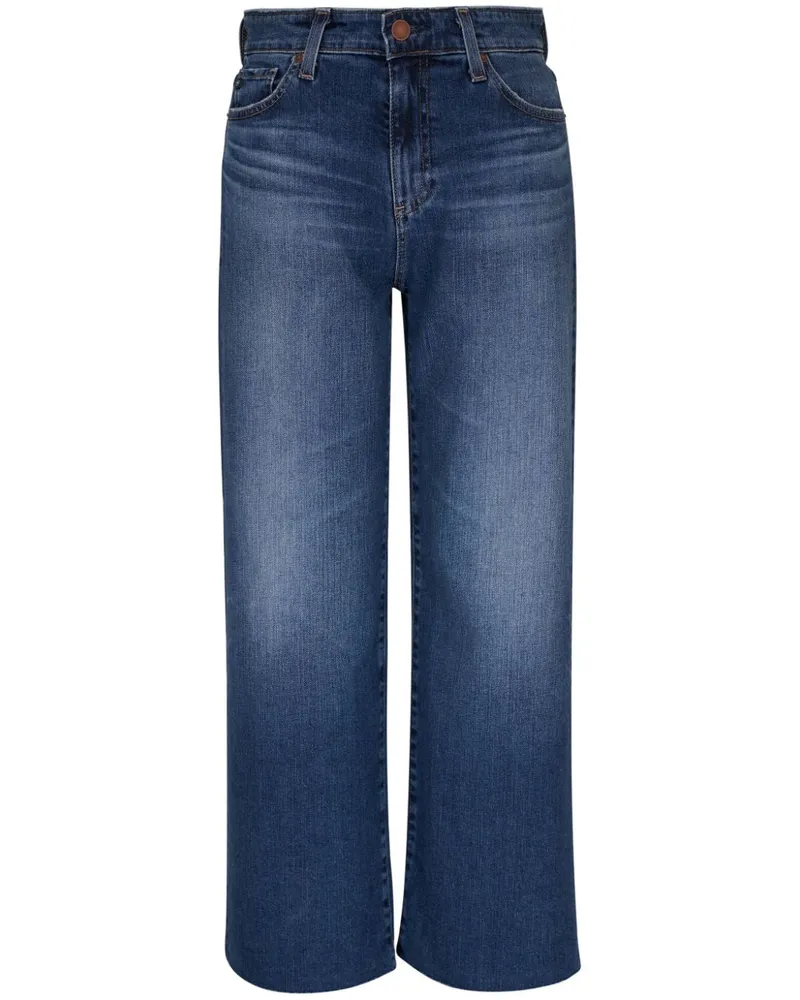 Adriano Goldschmied Halbhohe Straight-Leg-Jeans Blau