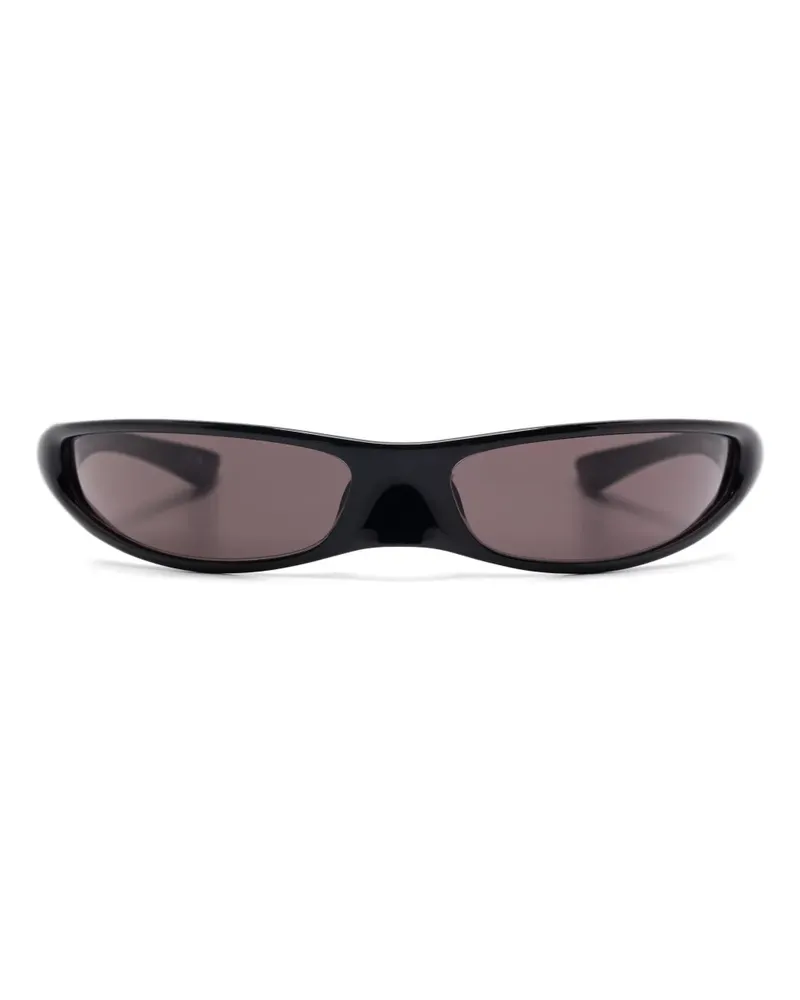 Balenciaga Sonnenbrille mit eckigem Gestell - Schwarz Schwarz