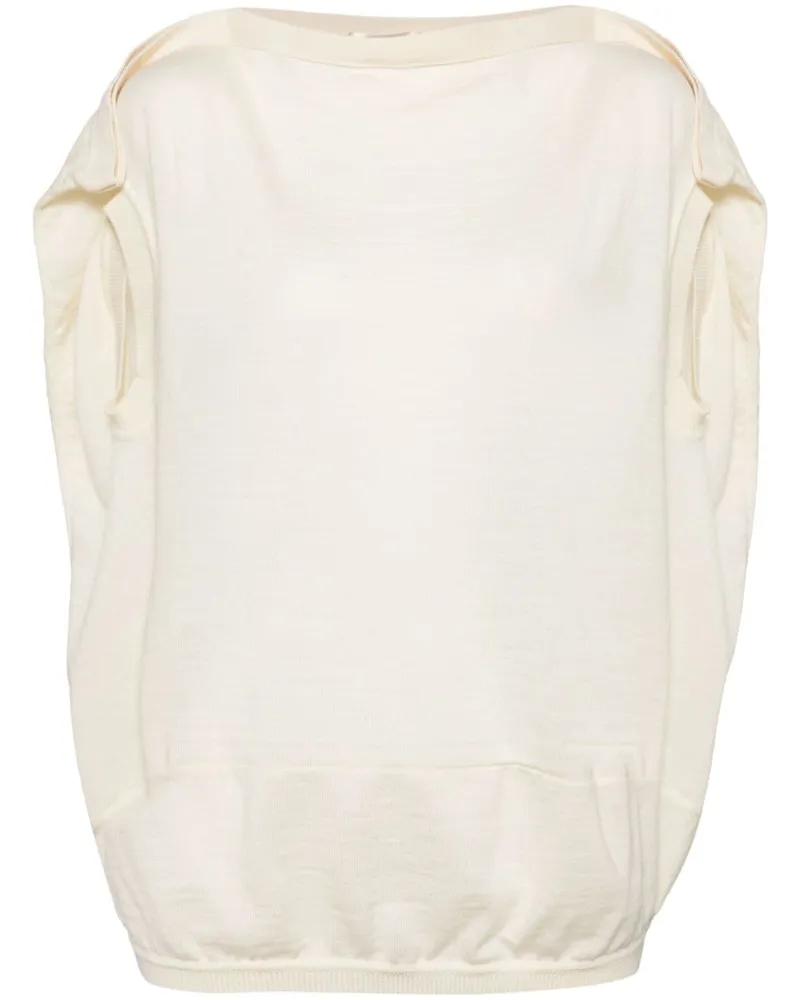 Comme des Garçons Oberteil mit rundem Ausschnitt - Nude Nude