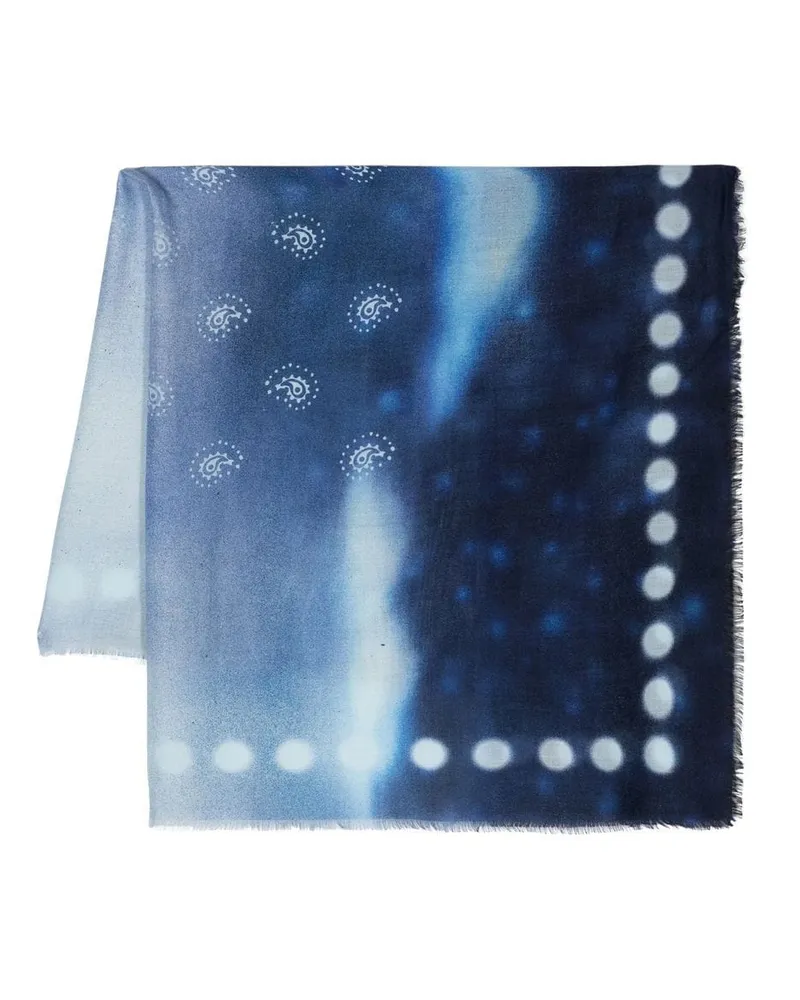 Givenchy Schal mit grafischem Print - Blau Blau
