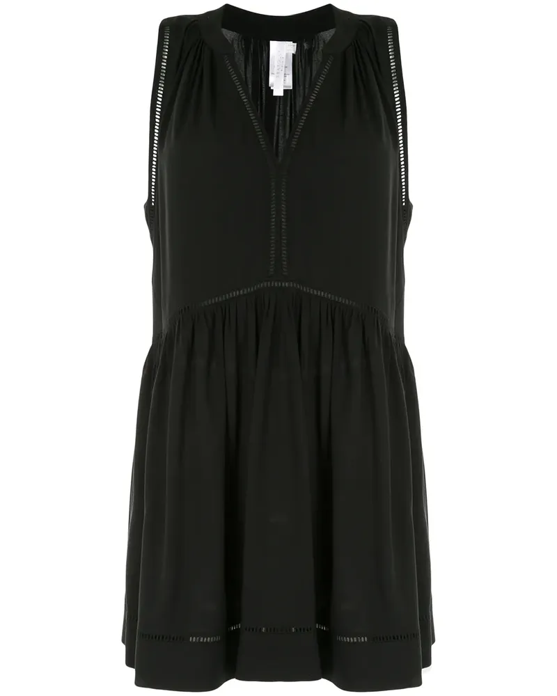 Seafolly Australia Kleid mit Hohlsaumspitze - Schwarz Schwarz