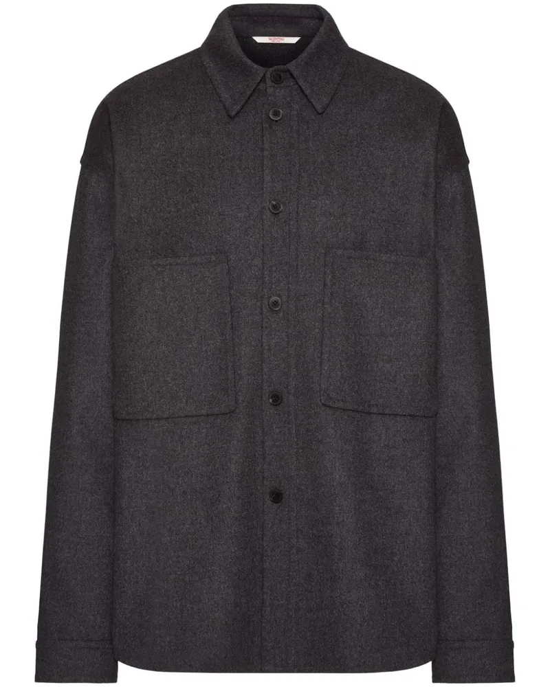 Valentino Garavani Hemd aus Wollfilz - Grün Grün