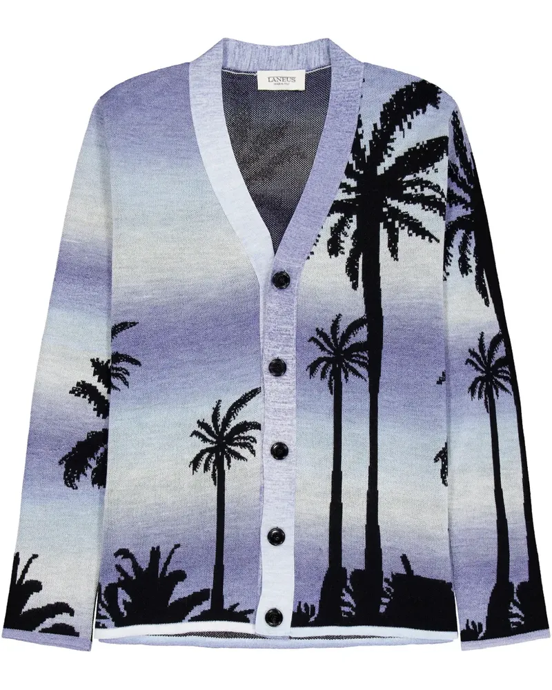Laneus Gestrickter Cardigan - Violett Violett