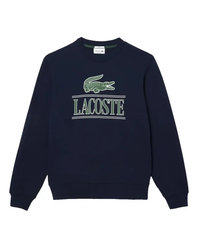 Lacoste logo crew-neck sweatshirt - Blau Blau